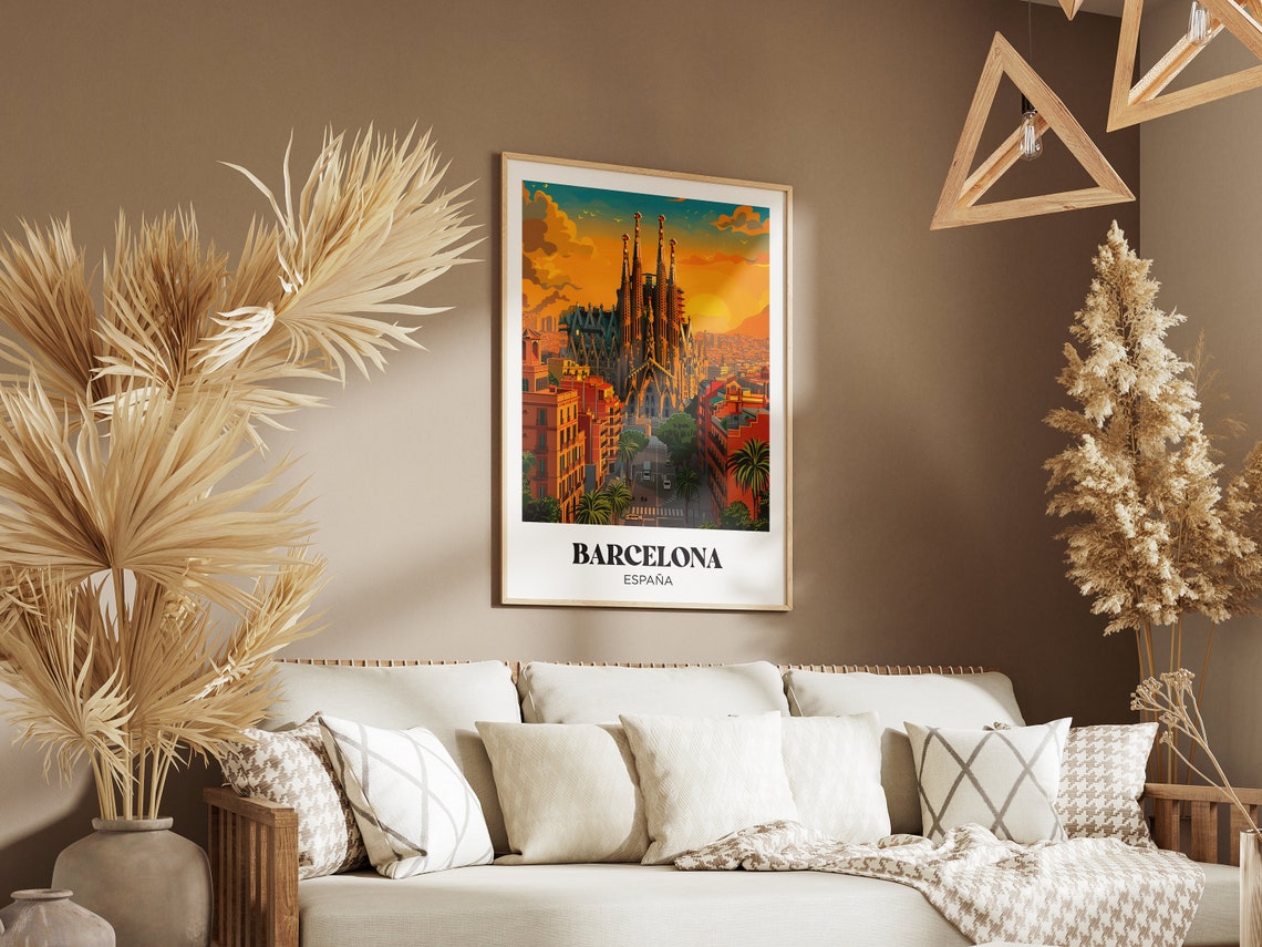 London Travel Poster Big Ben Wall Art Print Red Bus London Painting Illustration London Watercolor Home Decor Retro Poster - Image 2