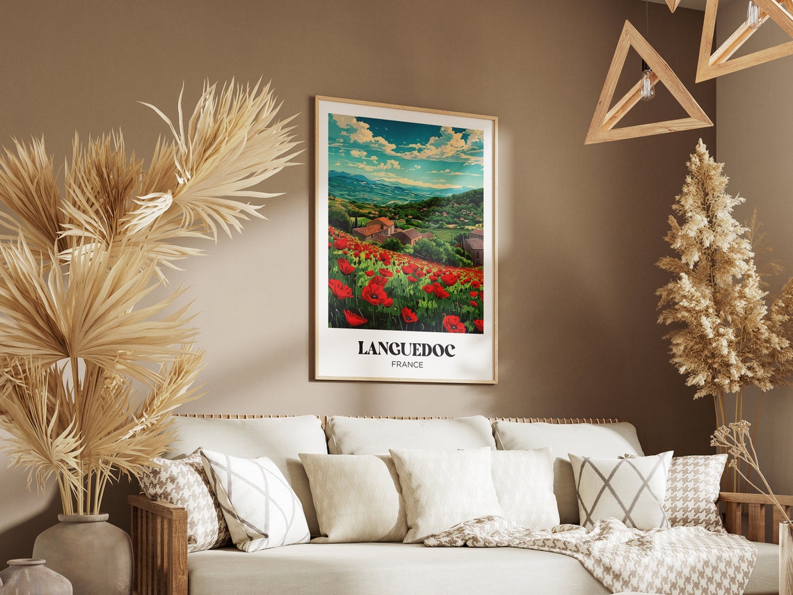 Provence Travel Poster French Provence Wall Art Print Provencal Farmhouse Painting Illustration French Watercolor Home Decor - Image 2