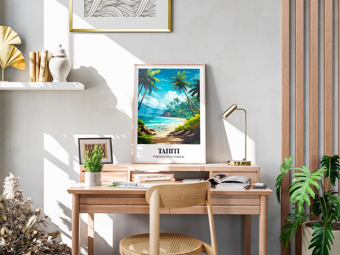 Tahiti Travel Poster, French Polynesia Travel Poster - Image 3