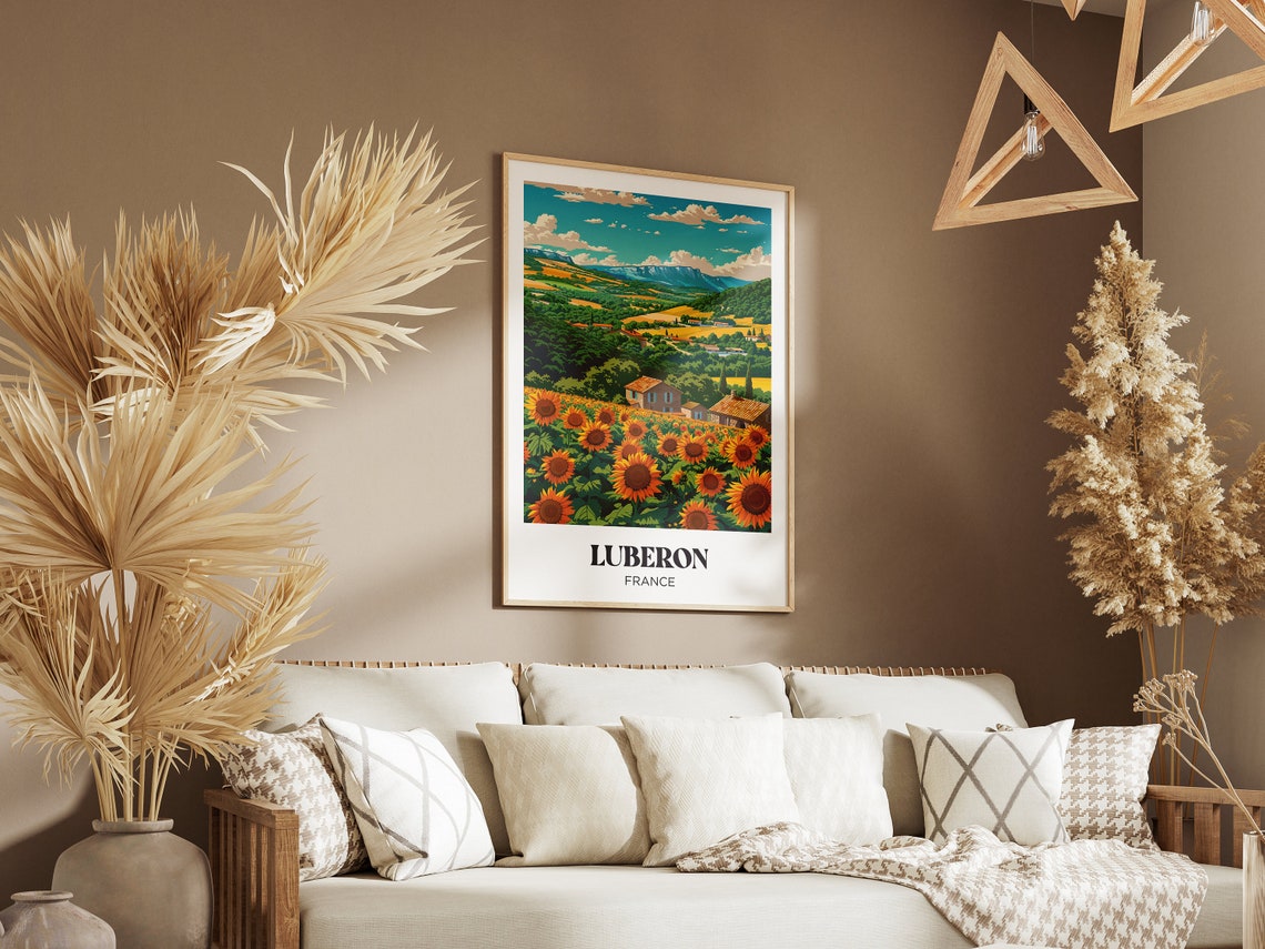 Provence Travel Poster French Provence Wall Art Print Provencal Farmhouse Painting Illustration French Watercolor Home Decor - Image 2