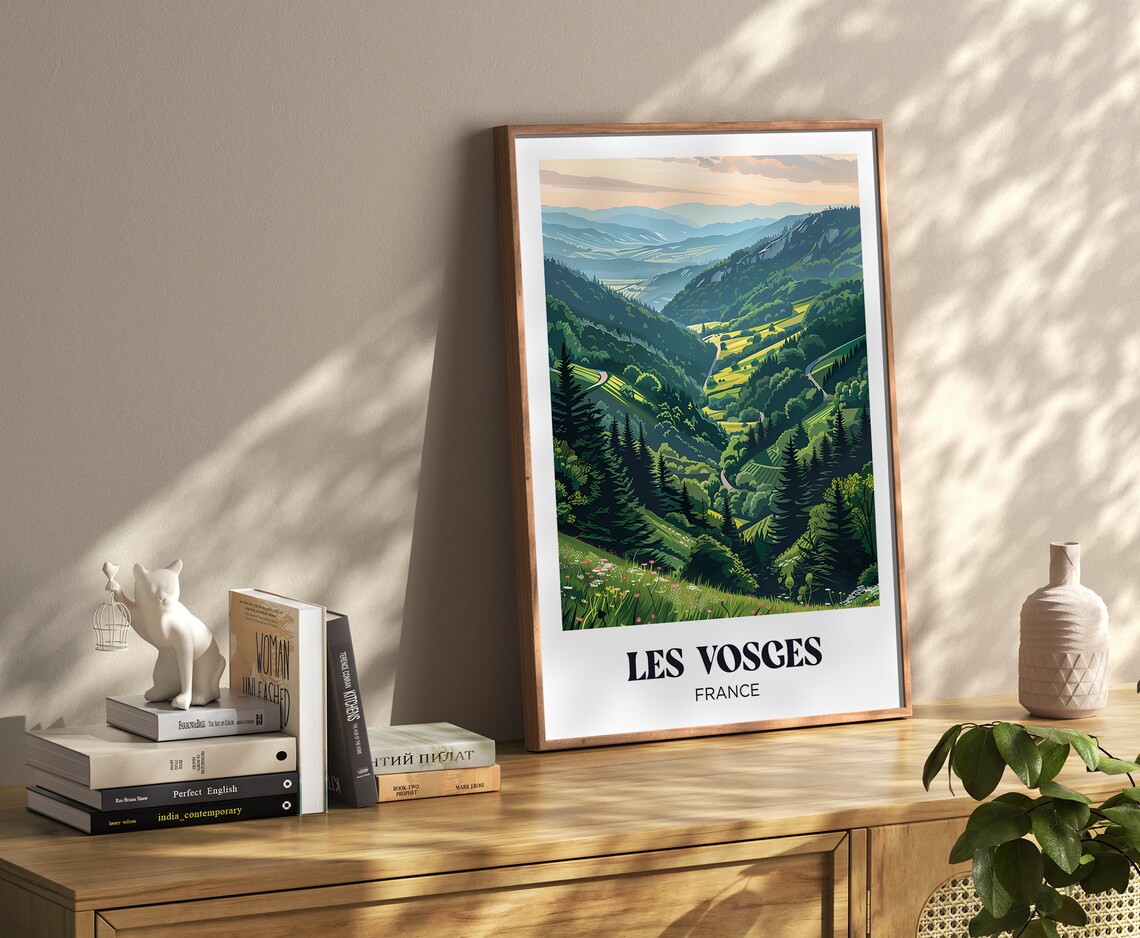 The Vosges Travel Poster, Eastern France Wall Art - Image 4
