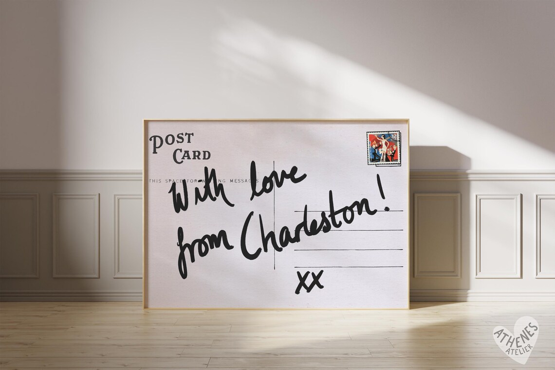 Charleston Vintage Travel Poster, Retro Postcard - Image 4