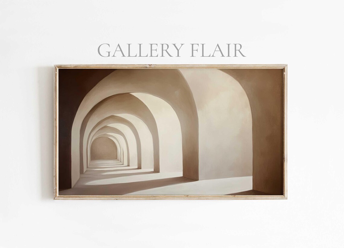 Abstract Arch Shadow Elegance, Modern Boho