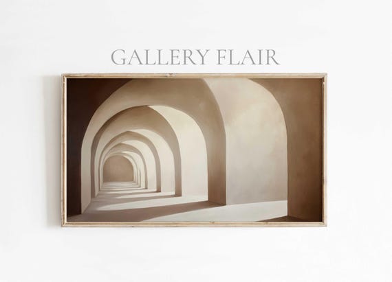 Abstract Arch Shadow Elegance, Modern Boho