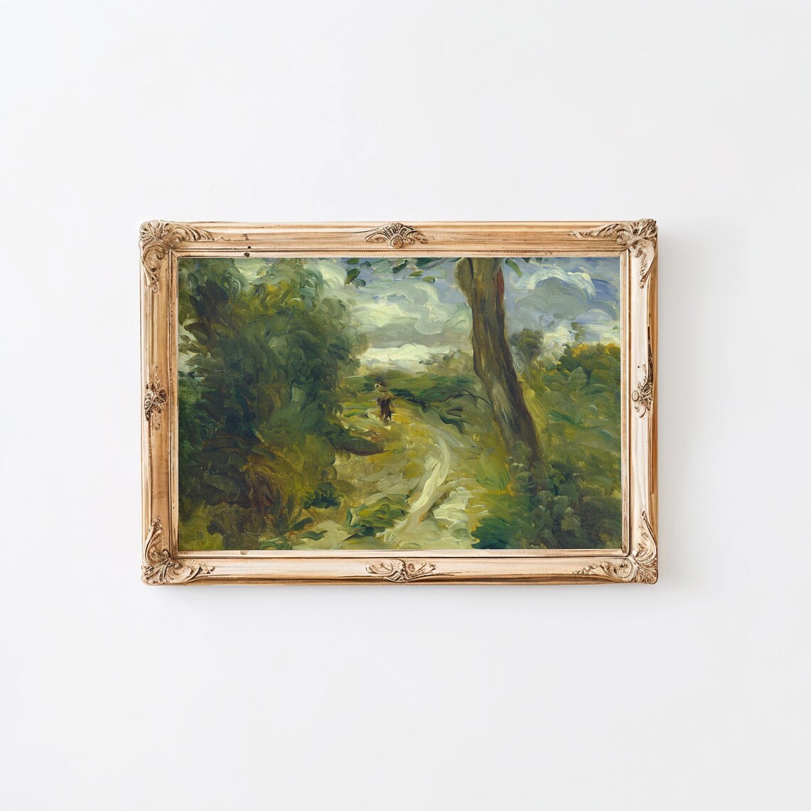 Windy Countryside Vintage Landscape, Art Print - Image 2