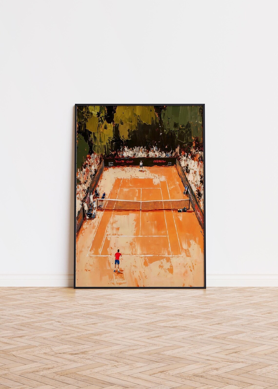 Clay Court Tennis Match Grand Slam Championship Tournament Art Poster