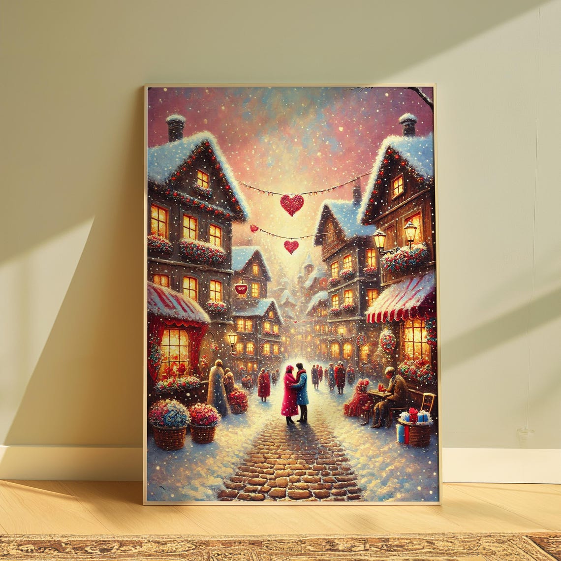 Love Print, Trendy Winter Romance Poster - Image 3