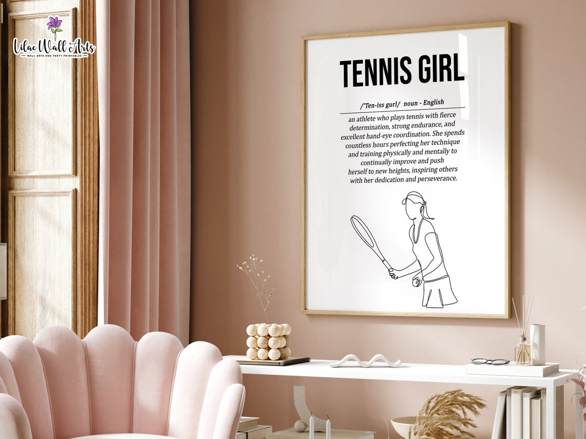 Tennis Player Poster Tennis Life Lessons Sport Wall Art Tennis Posters Tennis Tennis Lover Gifts Tennis Team Sports Prints - Image 4