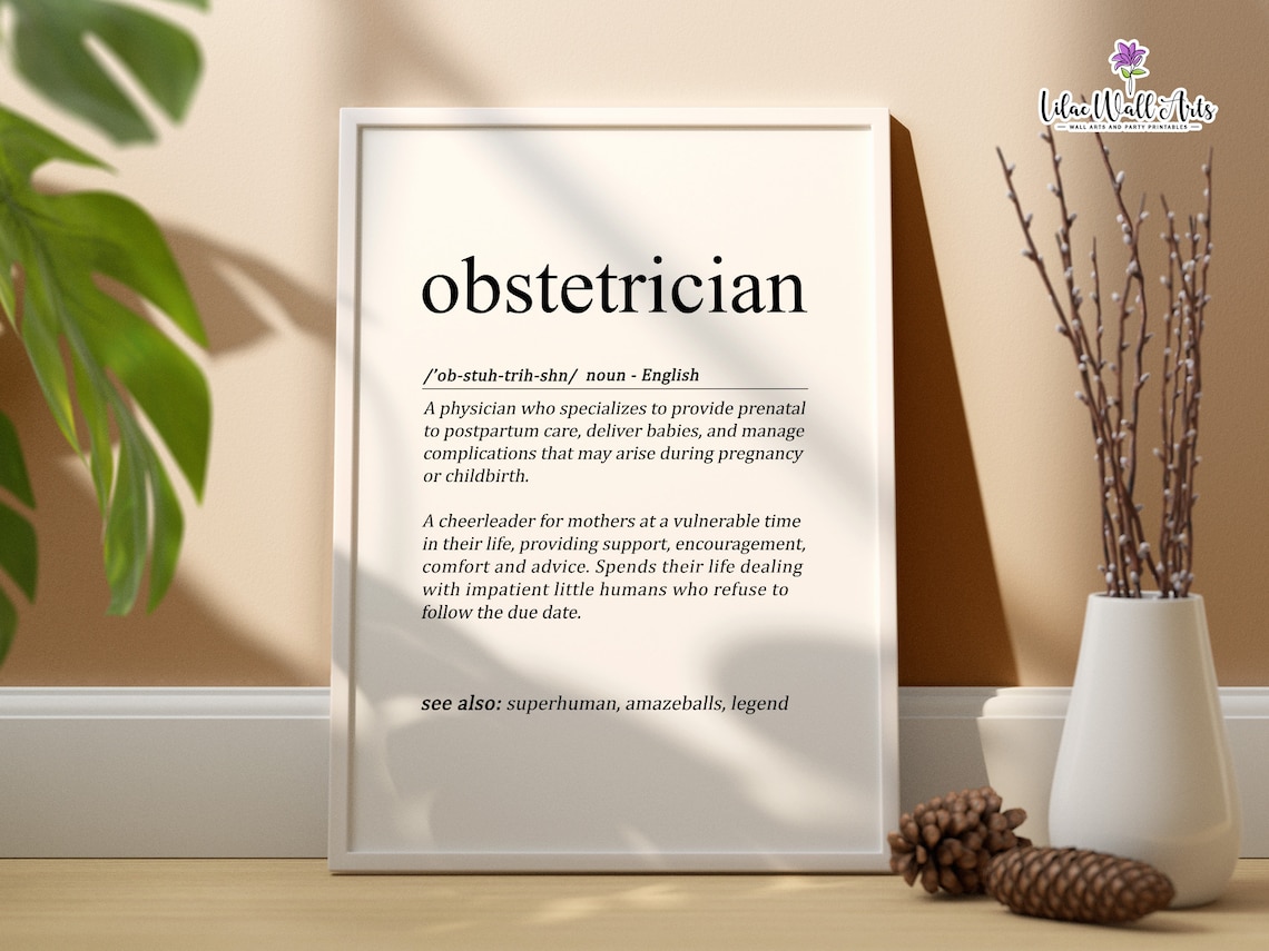 Obstetrician Personalized Thank You Art Print - Image 6