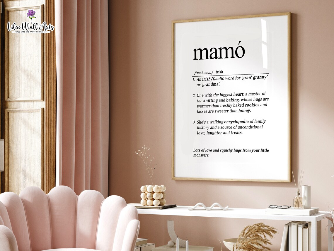 Mamo Irish Grandma Gift, Irish Expression Art Print - Image 5