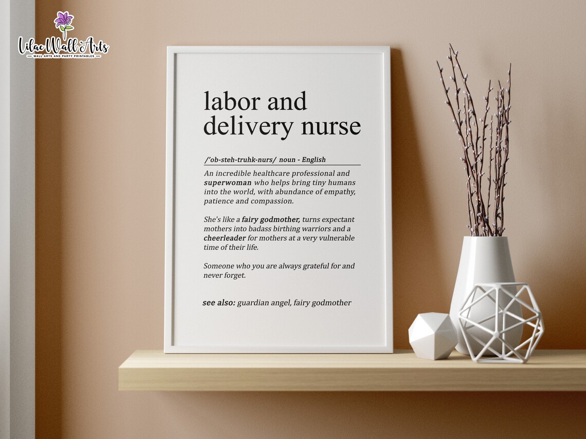 Labor And Delivery Nurse Appreciation Poster Print - Image 5