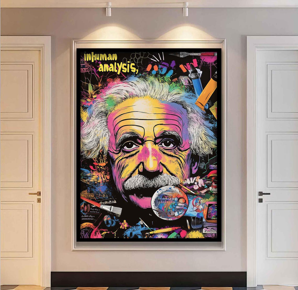 Albert Einstein Pop Art Poster Print