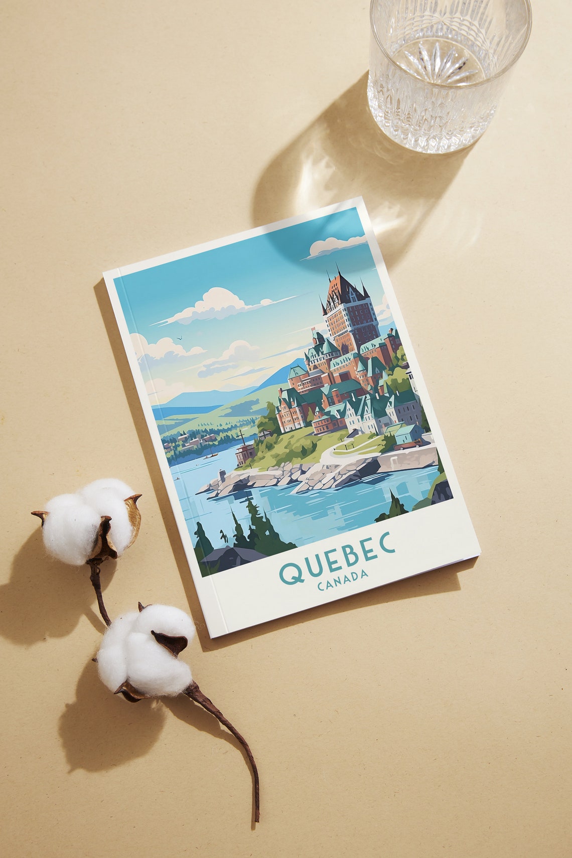 Quebec Canada Chateau Frontenac Riverside Grand Hotel Poster - Image 2