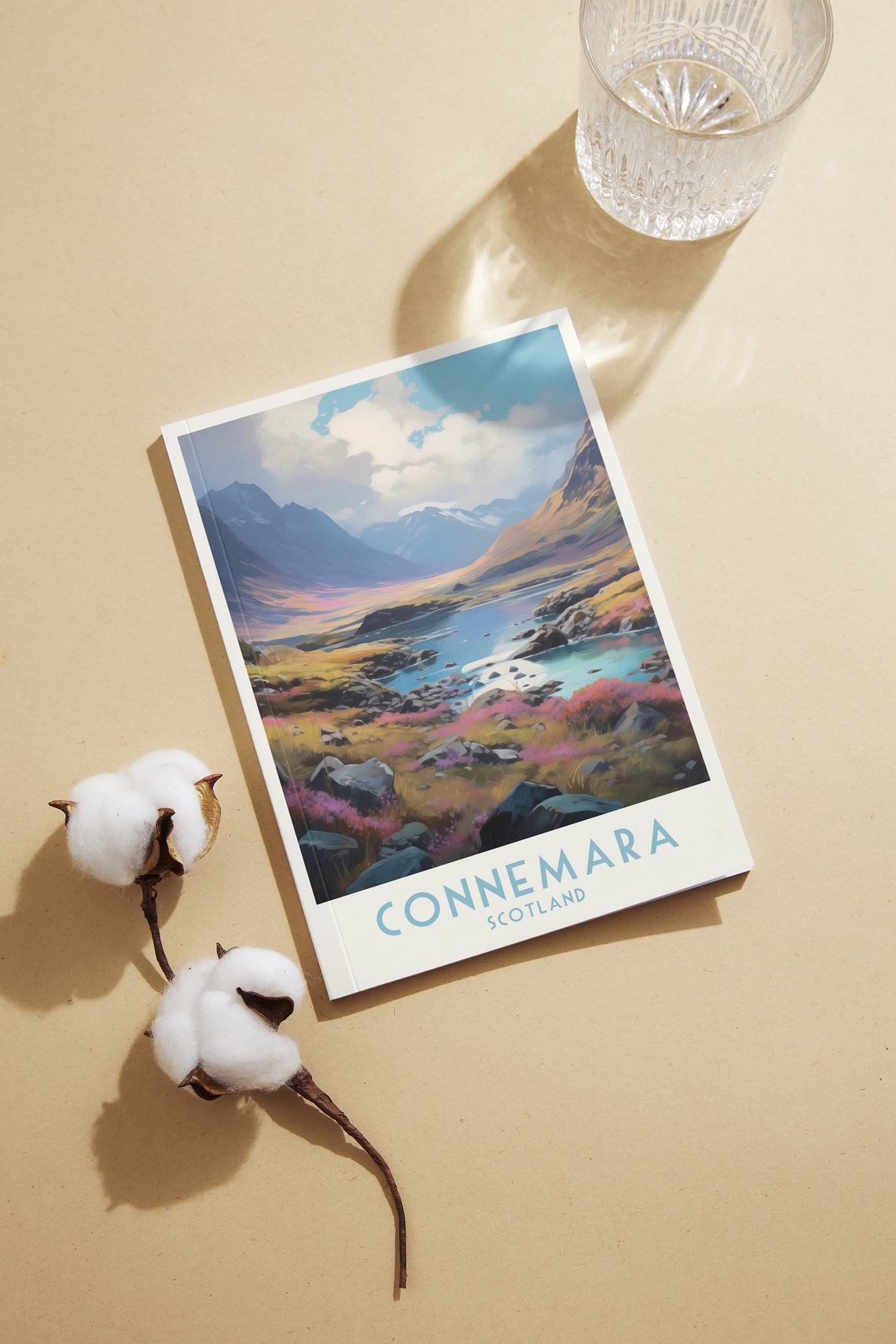 Connemara Scotland Highland Mountain Valley River Landscape Poster - Image 2