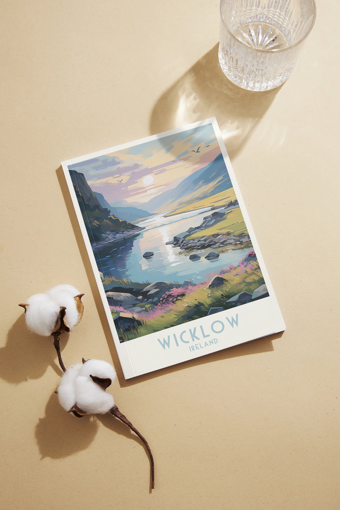Wicklow Ireland River Valley Golden Sunset Heather Wilds Poster - Image 2