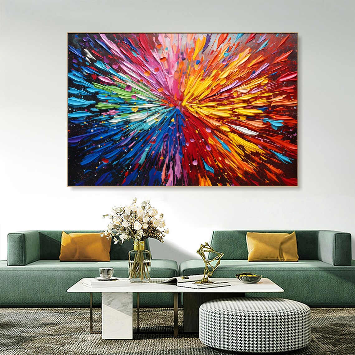 Colorful Abstract Modern Wall Art Print, Boho Style - Image 2