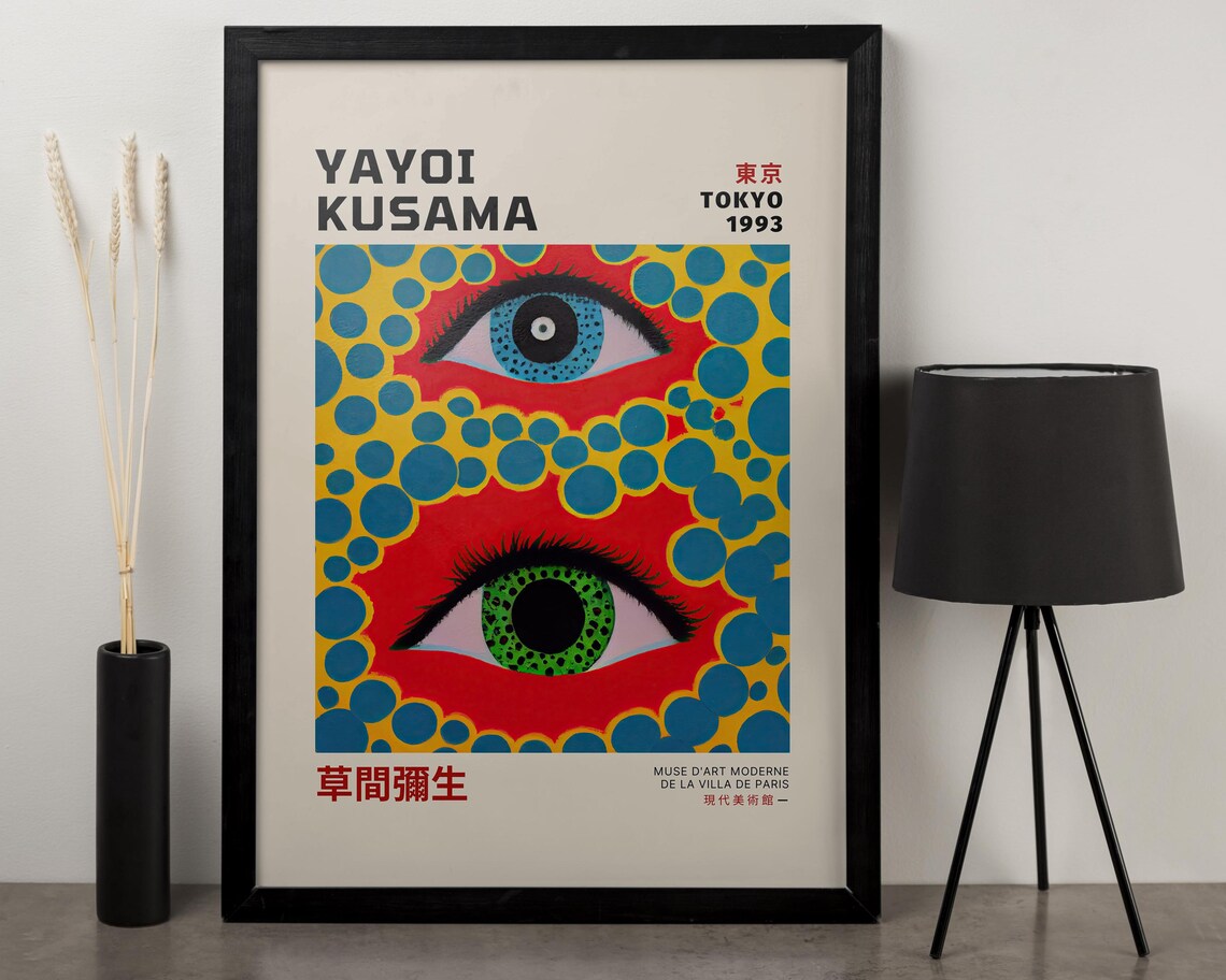 Yayoi Kusama Tokyo 1993 Pop Art Eyes Polka Dot Gallery Poster
