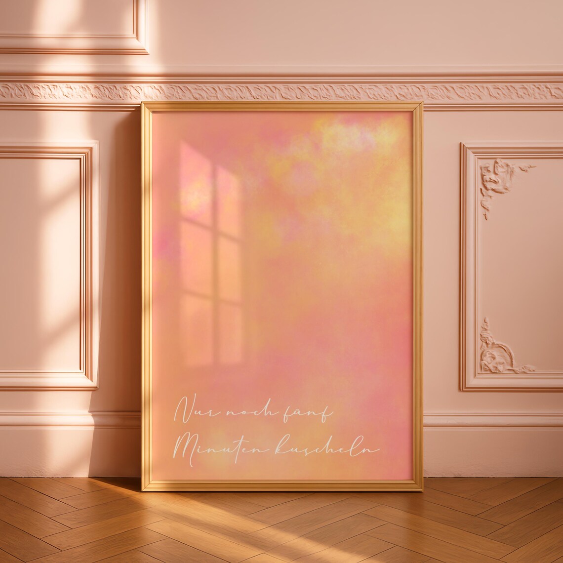Just Five More Minutes of Cuddling Bedroom Art Print