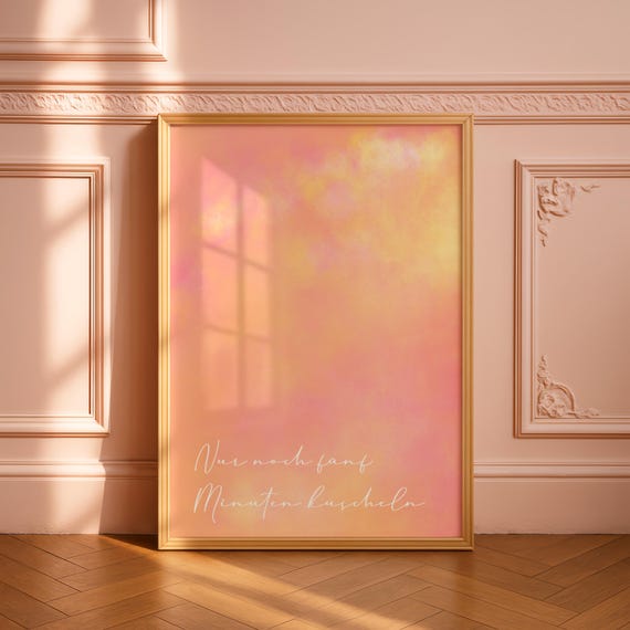 Just Five More Minutes of Cuddling Bedroom Art Print