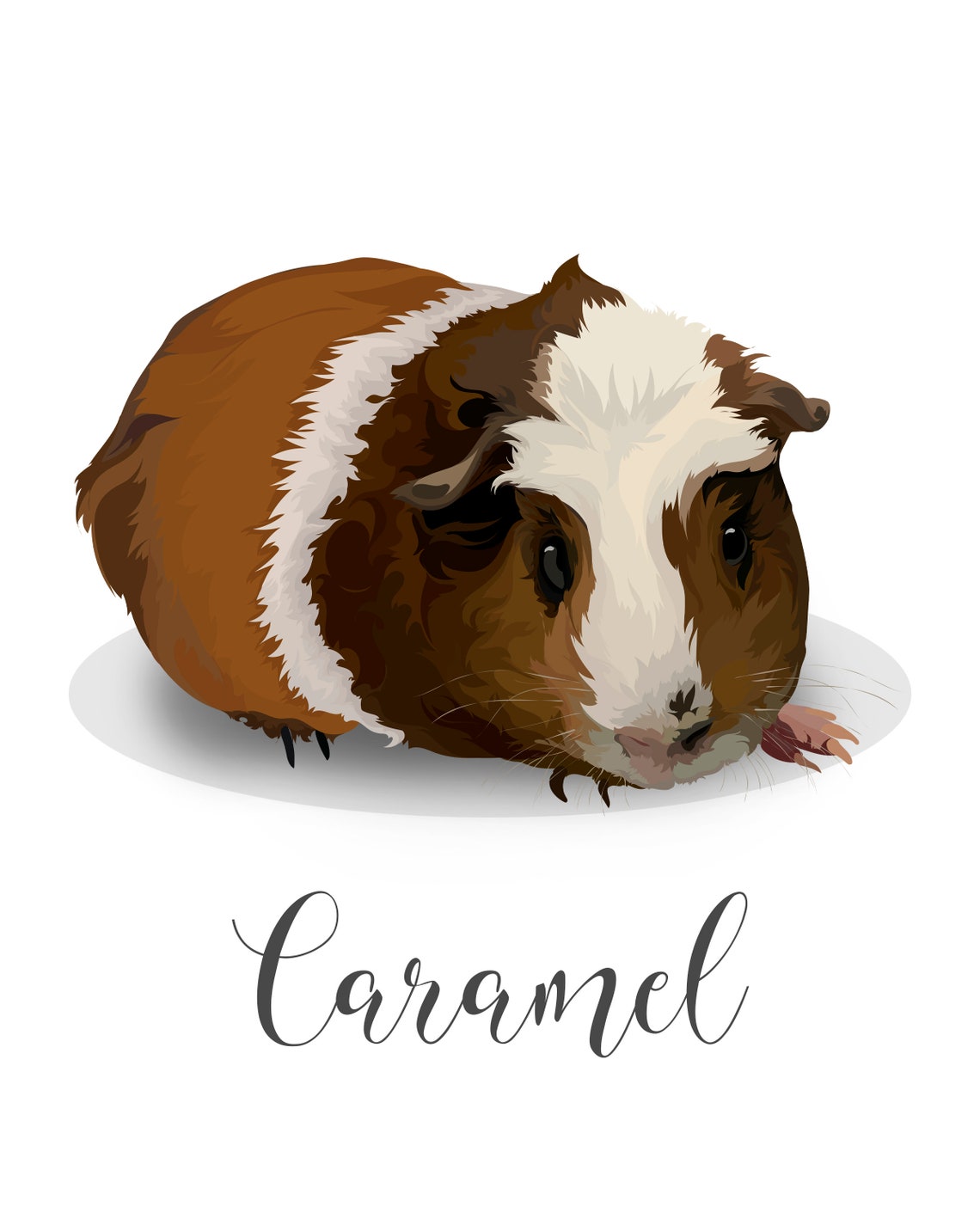 Custom Regal Guinea Pig Portrait Royal Style Pet Lover Gift Print - Image 4