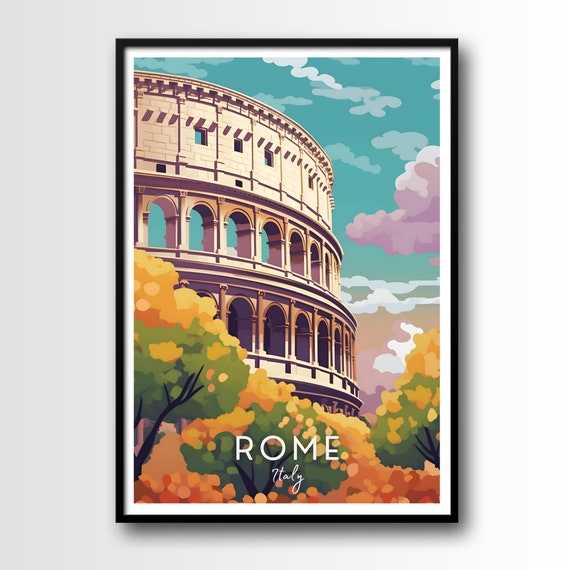 Rome Italy Gift Travel Poster