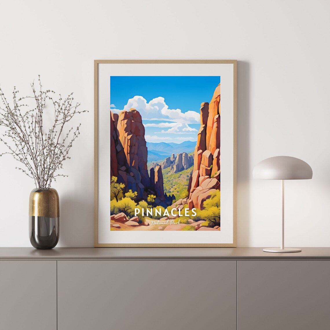 Pinnacles National Park Travel Poster, California - Image 2