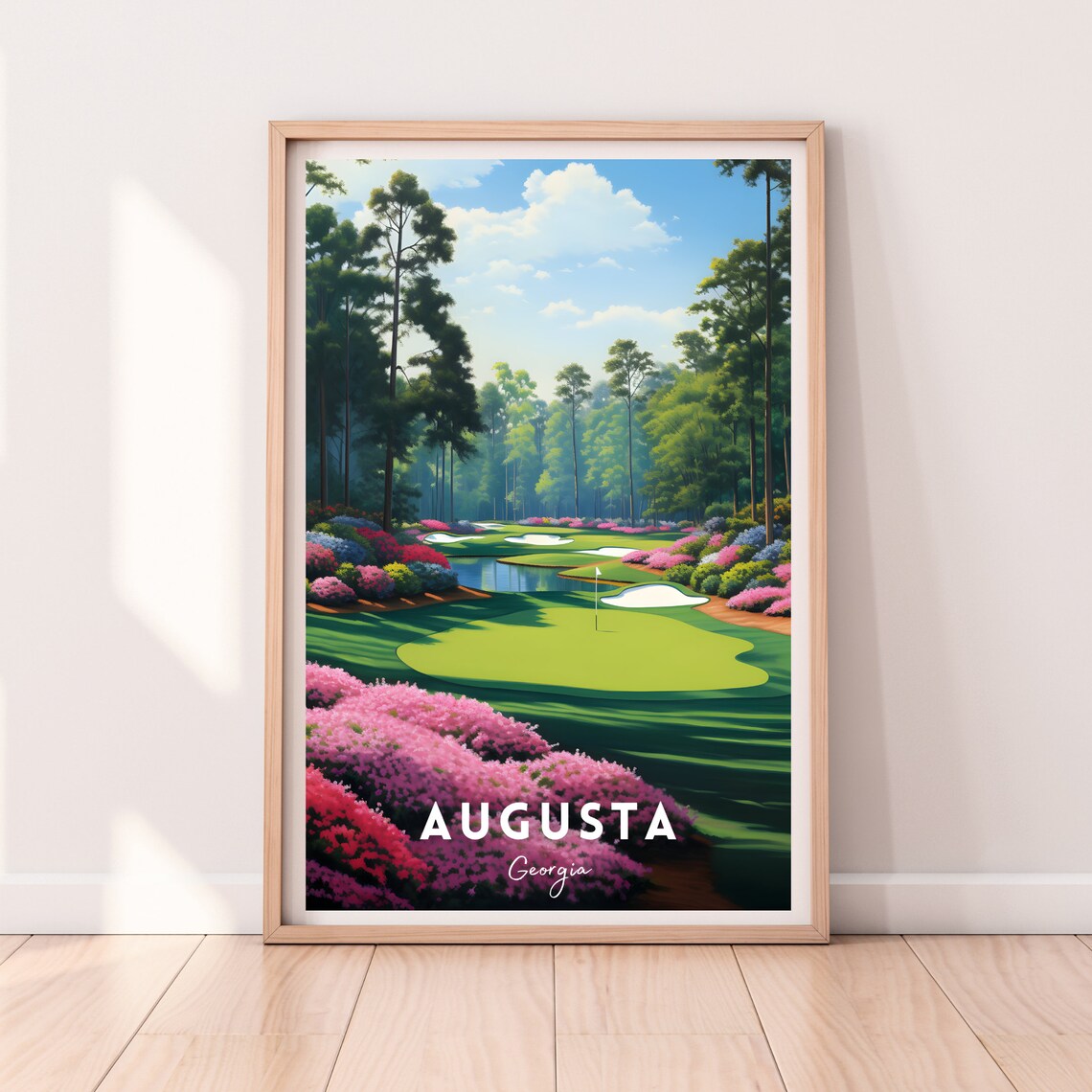 Augusta Poster Augusta Print Augusta National Augusta Wall Art Augusta Golf Course Golf Gift Idea Masters