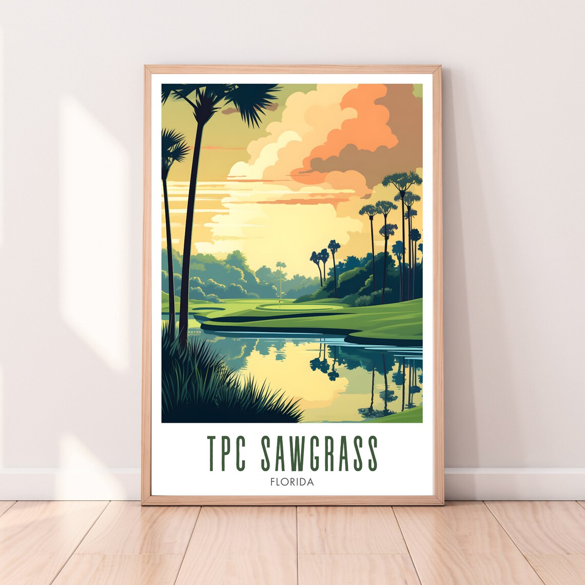 TPC Sawgrass Golf Course Poster, Golf Wall Art - Image 2