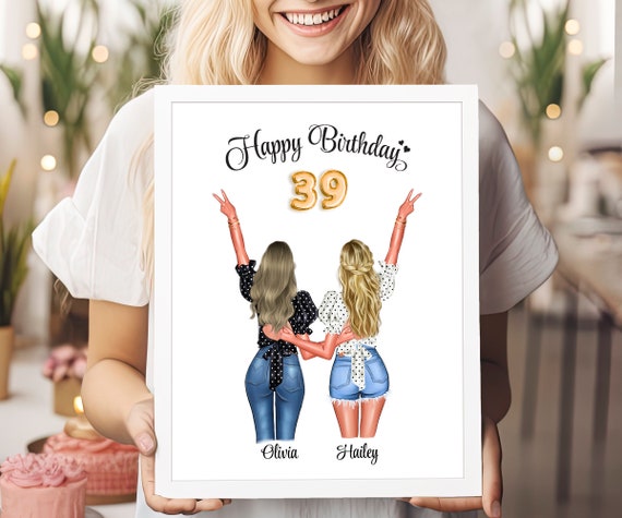 Personalized Gift Personalized Birthday Gift 39th Gift For Her Birthday Gift For Her Best Friend Gift For Birthday Sister Gift 39th Birthday