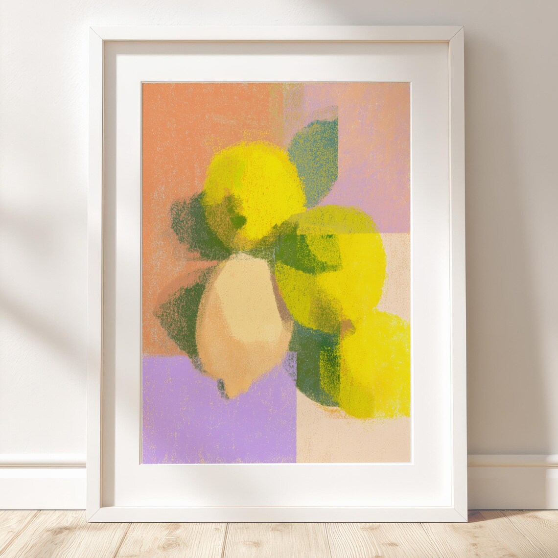 Lemons Abstract Modern Fruit Composition