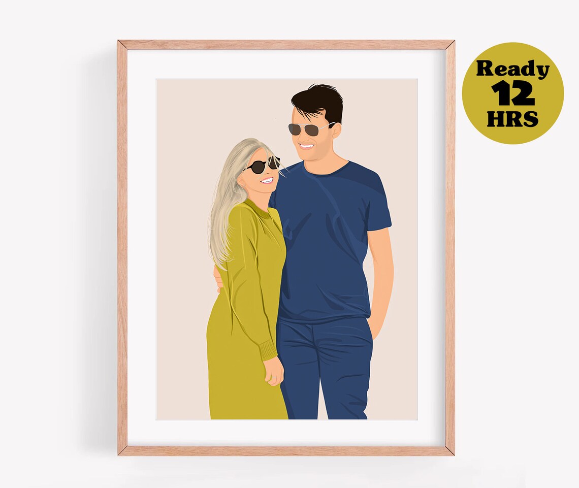 Custom Illustration Personalized Portrait Gift