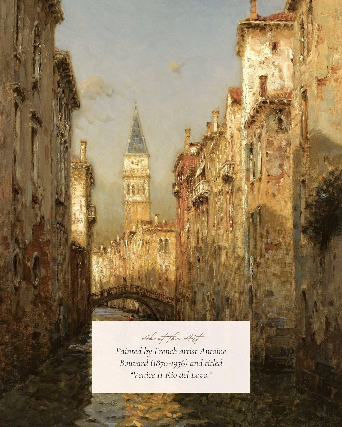 Venice Canal Painting, Vintage Italian Cityscape Art Print - Image 2