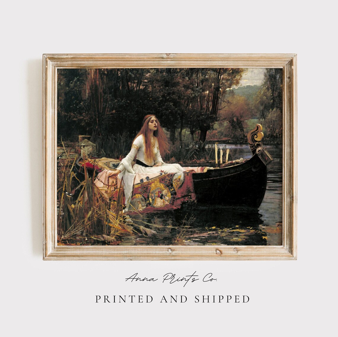 The Lady Of Shalott, Pre-Raphaelite Art Print