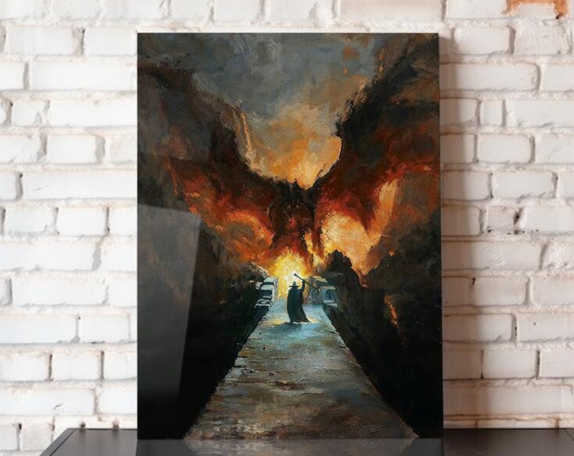 Shall Not Pass Metal Poster Lord Of The Rings Movie Poster Fellowship Of The Ring Art Print Wall Art Home Decor 8x10 12x16 16x20