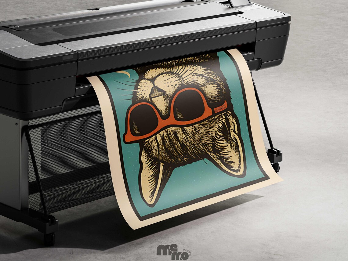 Funny Cat Drinking Coffee, Vintage Cat Art - Image 6