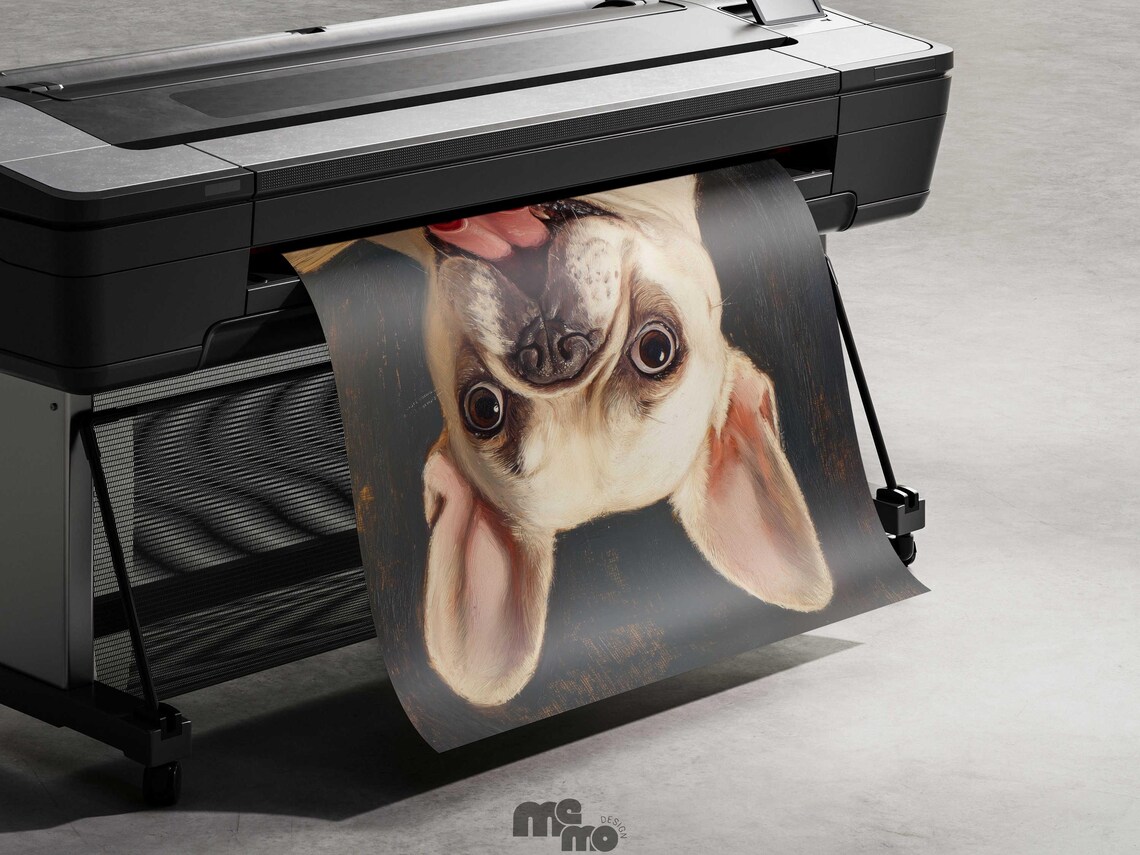 French Bulldog Art Print, Quirky Reading Dog - Image 3