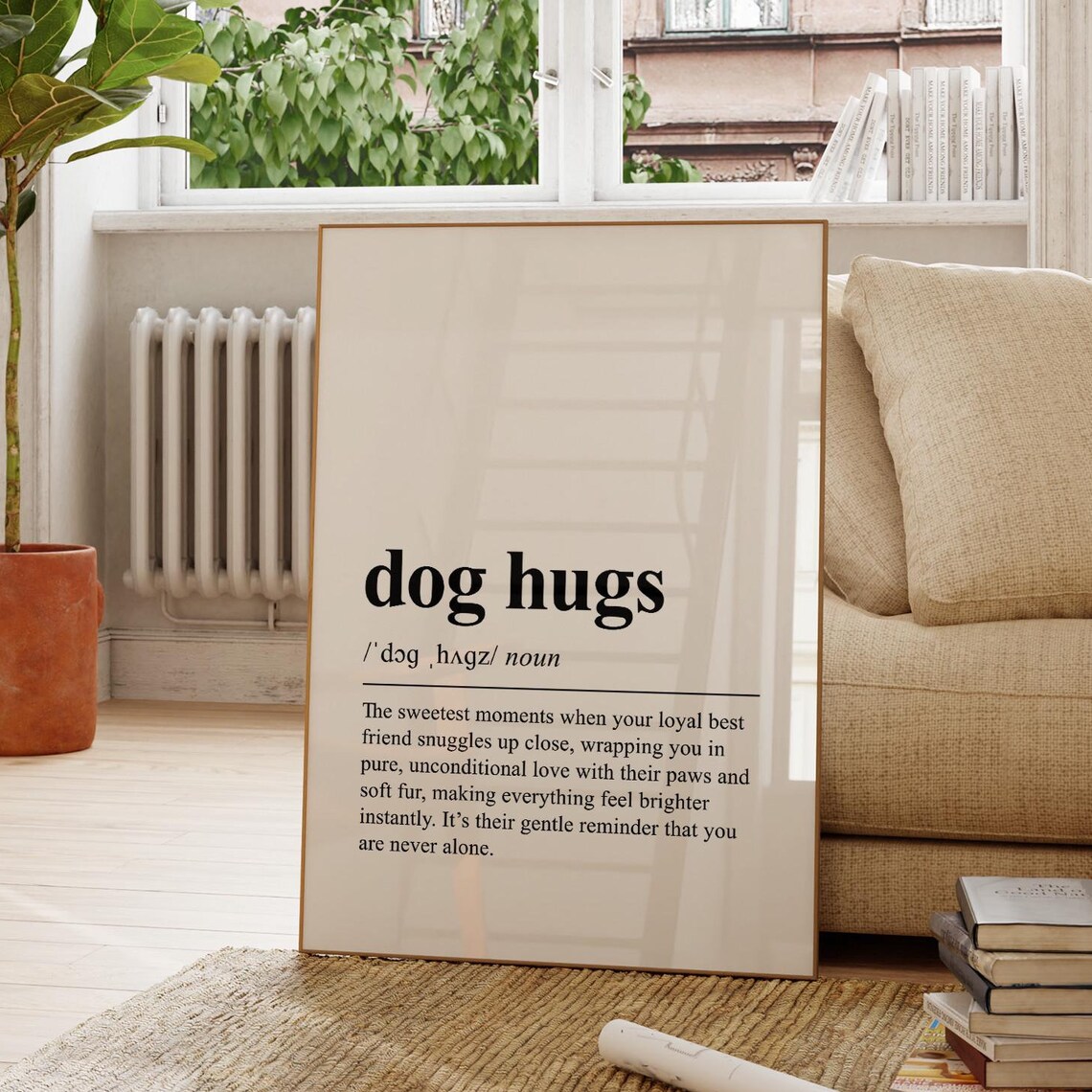 Dog Definition Wall Art Dog Lover Gift Cute Dog Quote Print Dog Mom Print Funny Dog Quote Wall Art Gift For Dog Mom