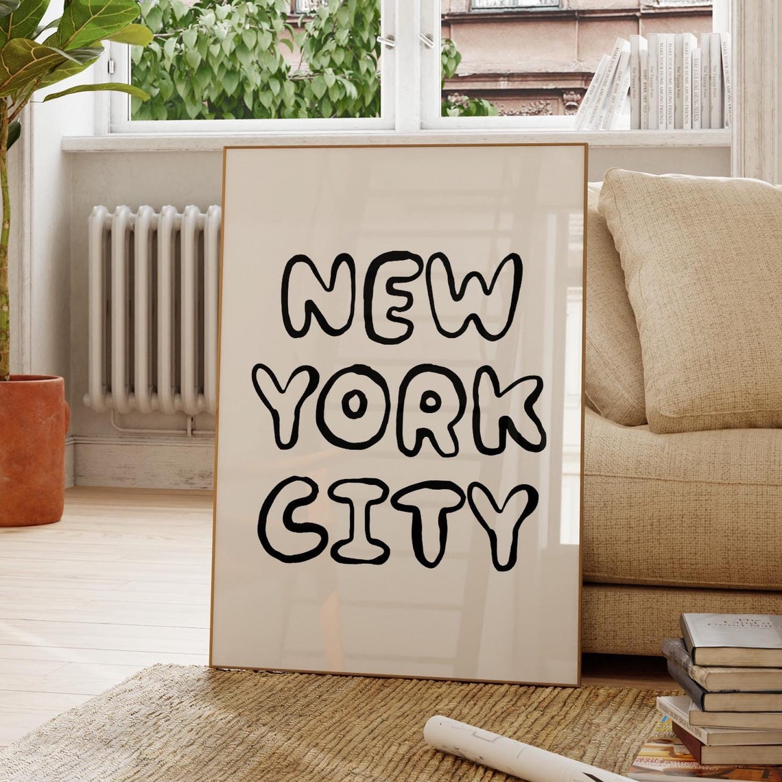 New York City Wall Art Cute Nyc Art Print New York Aesthetic Print Trendy New York Poster New York Travel Print - Image 3