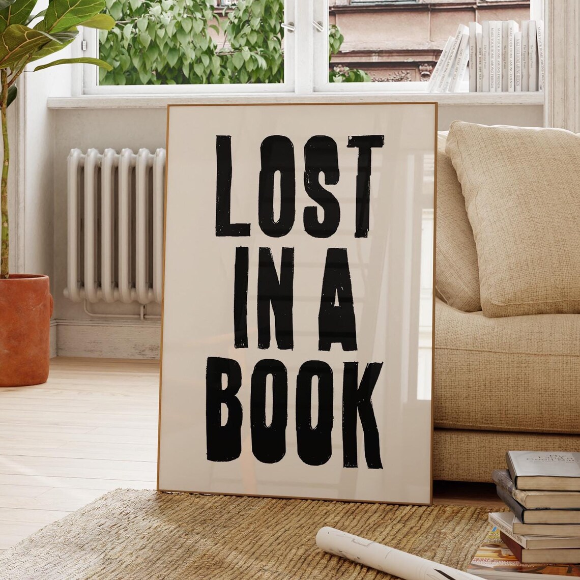 Bookish Print Reader Quote Wall Art Cute Reading Print Bookworm Poster Trendy Bookshelf Decor Book Lover Wall Art - Image 3