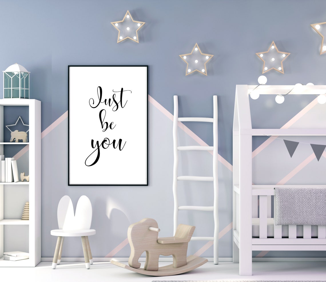 Just Be You Elegant Calligraphy Self Love Minimalist Quote Poster - Image 4