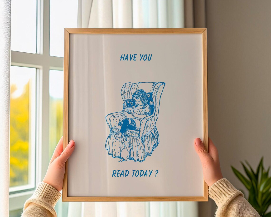 Have You Read Today? Vintage Reading Poster Print - Image 3