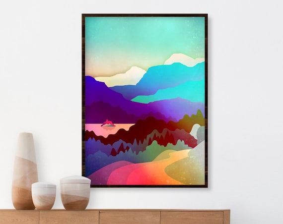 Landscape Print Mountain Print