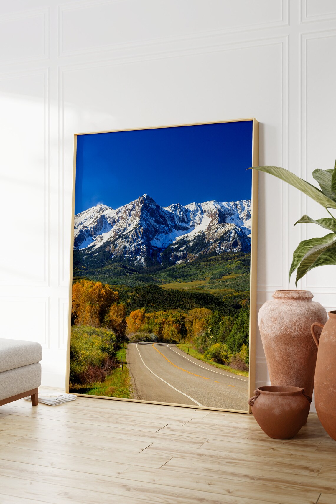 Rocky Mountain National Park Snow Capped Peaks and Golden Aspens Poster - Image 2