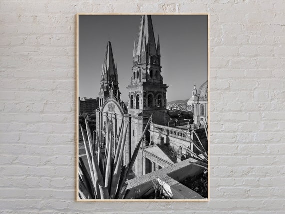 Black And White Guadalajara Print Art Poster Photo Decor