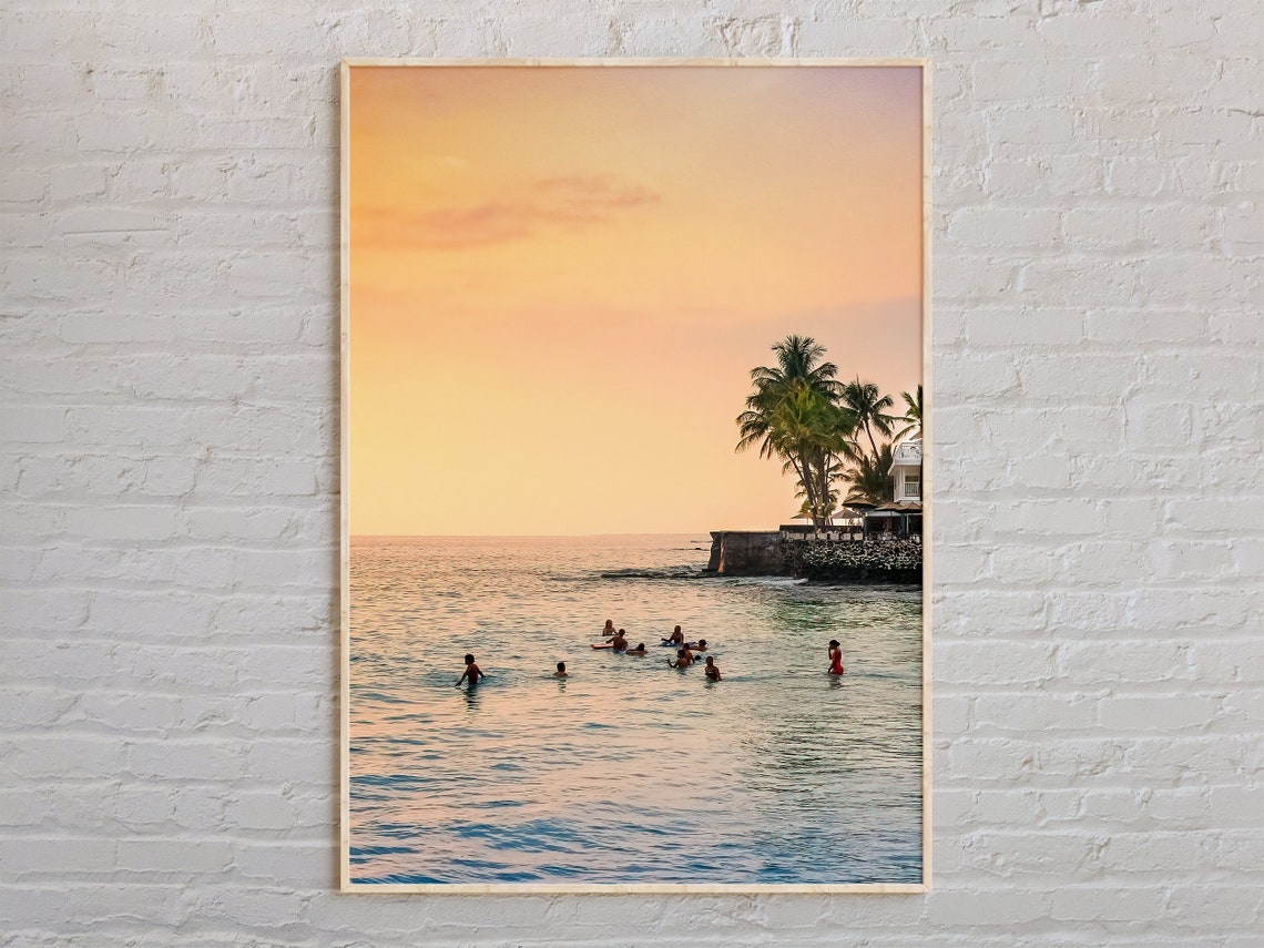Real Photo Kailua Kona Print Kailua Kona Art Kailua Kona Poster Kailua Kona Photo Kailua Kona Poster Print Kailua Kona Decor