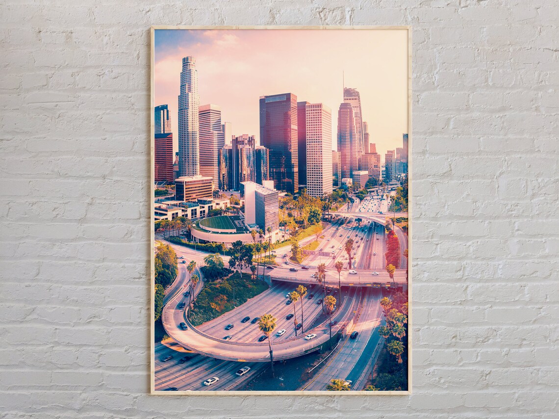 Los Angeles Photo, California Travel Poster