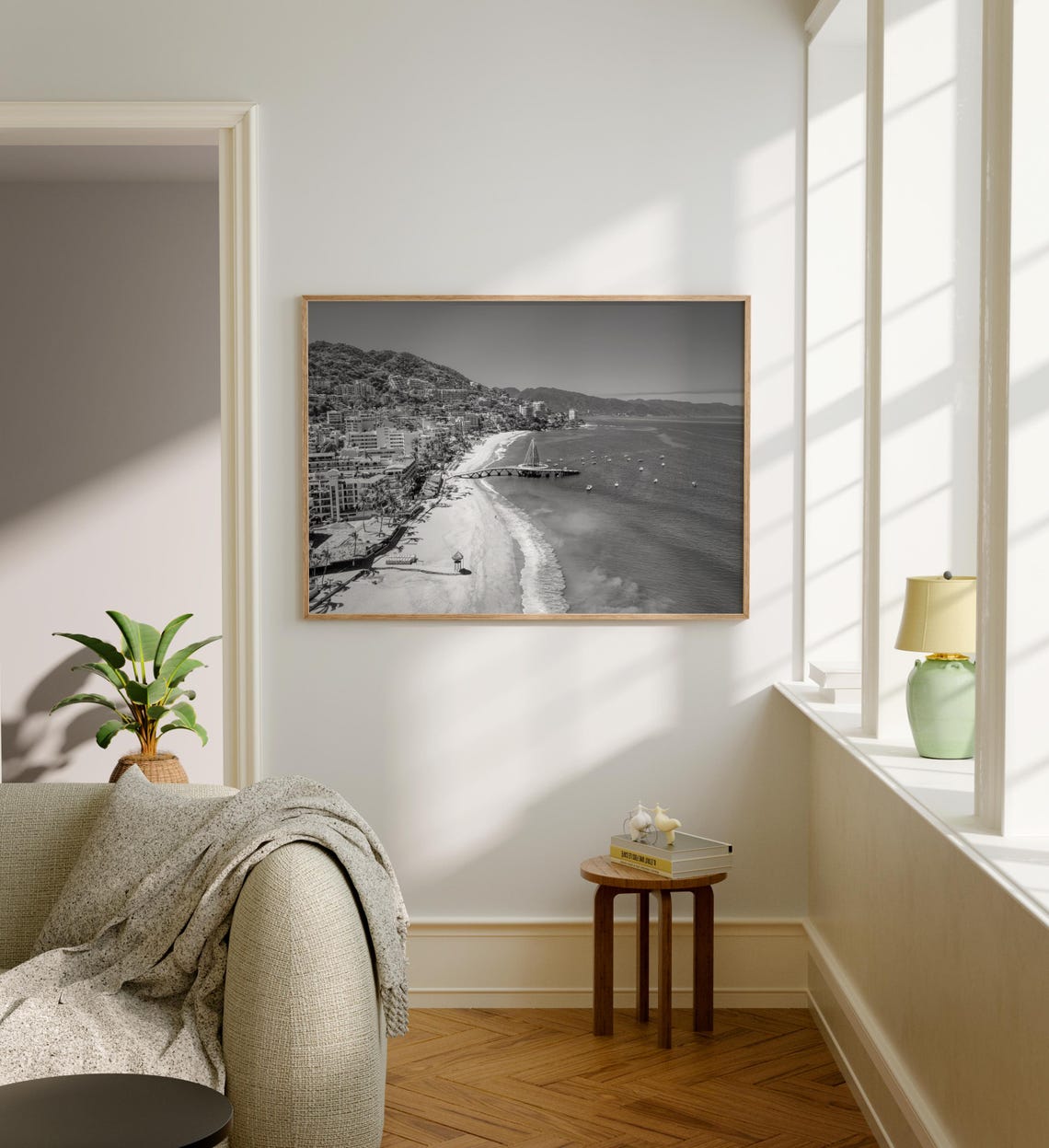 Black And White Puerto Vallarta Print Puerto Vallarta Wall Art Puerto Vallarta Poster Puerto Vallarta Photo Puerto Vallarta Decor - Image 5