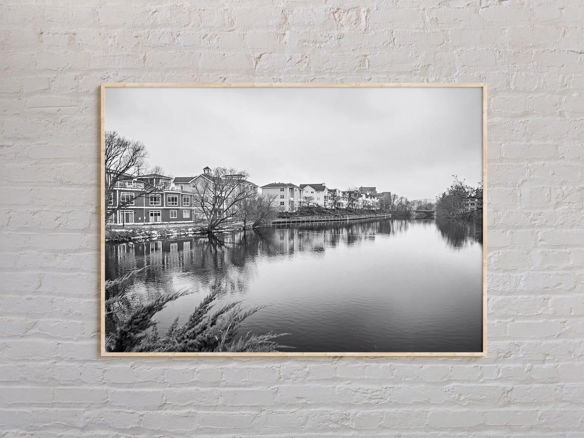 Black And White Traverse City Print Traverse City Wall Art Traverse City Poster Traverse City Photo Michigan Wall Decor Usa Poster