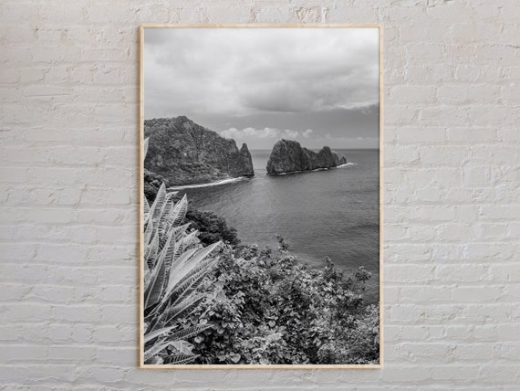 Black And White Samoa Print Art Poster Photo Decor Oceania