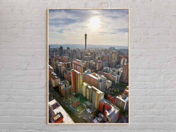 Real Photo Johannesburg Print Johannesburg Wall Art Johannesburg Poster Johannesburg Photo Johannesburg Poster Print